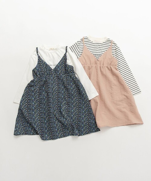 BRANSHES(ブランシェス)の「キャミドッキングワンピース(ワンピース・キッズ・ブルー/ピンク・150/120/100/130/90/140/80/110)」の9枚目の写真