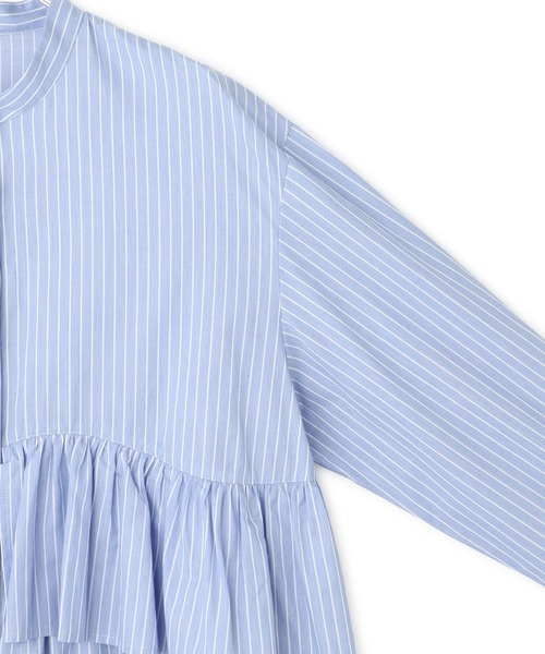 ADAM ET ROPE'（アダムエロペ）の「【WEB限定】フリルブラウス（シャツ/ブラウス・レディース・ホワイト/サックスブルー/ブラック・FREE）」の19枚目の写真