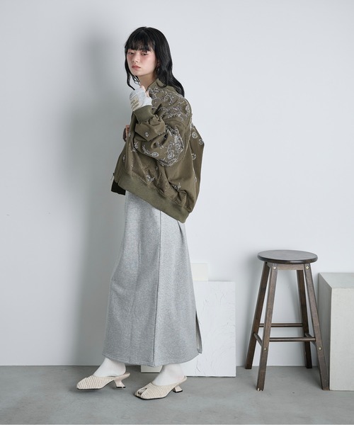 THE YOn(ザヨン)の「コットン裏毛バックオープンワンピース(ワンピース・レディース・グレー/チャコールグレー/クリーム/ピンク・FREE)」の14枚目の写真