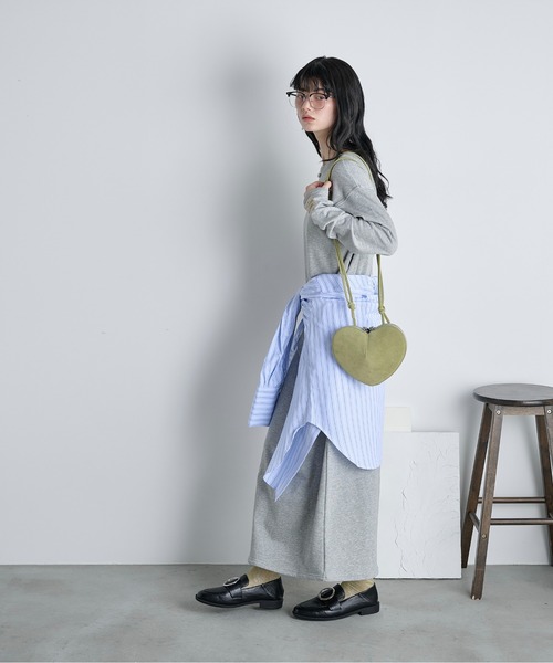 THE YOn(ザヨン)の「コットン裏毛バックオープンワンピース(ワンピース・レディース・グレー/チャコールグレー/クリーム/ピンク・FREE)」の7枚目の写真