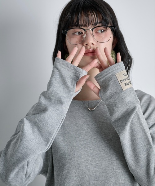 THE YOn(ザヨン)の「コットン裏毛バックオープンワンピース(ワンピース・レディース・グレー/チャコールグレー/クリーム/ピンク・FREE)」の19枚目の写真
