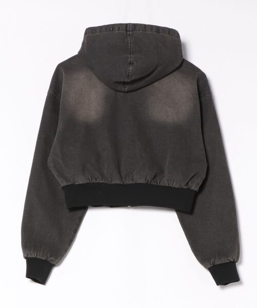 DC SHOES(ディーシーシューズ)の「DC SHOES ウィメンズ 26 WS HOOD JACKET ショート丈 デニムジャケット アウター【2026年春夏モデル】/ストレッチデニムジップアップフーディー(ブルゾン・レディース・ライトインディゴブルー/ブラック系その他・SMALL/MEDIUM)」の4枚目の写真
