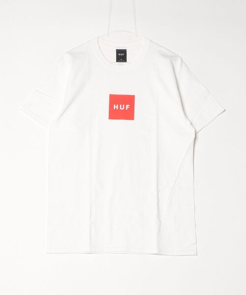 HUF(ハフ)の「【T17】【HUF/ハフ】ESSENTIALS BOX LOGO S/S TEE(Tシャツ/カットソー・メンズ・ホワイト/ブラック・MEDIUM/X-LARGE/LARGE)」の5枚目の写真