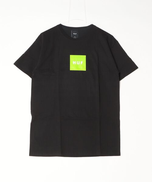 HUF(ハフ)の「【T17】【HUF/ハフ】ESSENTIALS BOX LOGO S/S TEE(Tシャツ/カットソー・メンズ・ホワイト/ブラック・MEDIUM/X-LARGE/LARGE)」の4枚目の写真