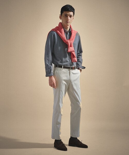 TAKEO KIKUCHI(タケオキクチ)の「【ON/OFF兼用】サイドゴアウエスト オールシーズン ストレートパンツ(スラックス・メンズ・グレー/ライトベージュ/ネイビー・01/02/03/04)」の19枚目の写真