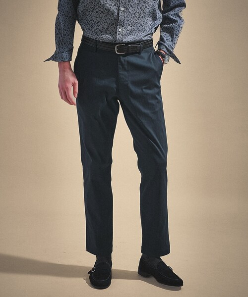 TAKEO KIKUCHI(タケオキクチ)の「【ON/OFF兼用】サイドゴアウエスト オールシーズン ストレートパンツ(スラックス・メンズ・グレー/ライトベージュ/ネイビー・01/02/03/04)」の16枚目の写真