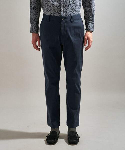 TAKEO KIKUCHI(タケオキクチ)の「【ON/OFF兼用】サイドゴアウエスト オールシーズン ストレートパンツ(スラックス・メンズ・グレー/ライトベージュ/ネイビー・01/02/03/04)」の13枚目の写真