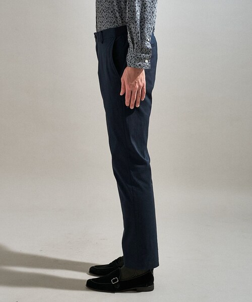 TAKEO KIKUCHI(タケオキクチ)の「【ON/OFF兼用】サイドゴアウエスト オールシーズン ストレートパンツ(スラックス・メンズ・グレー/ライトベージュ/ネイビー・01/02/03/04)」の12枚目の写真