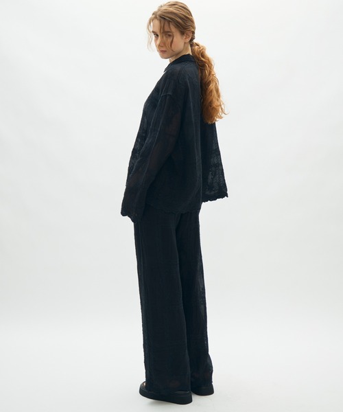 full/fill.(フルフィル)の「natural embroidery shirt / ナチュラル刺繍シャツ(シャツ/ブラウス・レディース・ナチュラル/ブラック・FREE)」の11枚目の写真