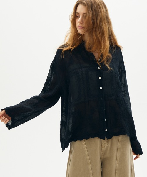full/fill.(フルフィル)の「natural embroidery shirt / ナチュラル刺繍シャツ(シャツ/ブラウス・レディース・ナチュラル/ブラック・FREE)」の19枚目の写真