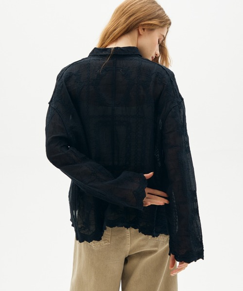 full/fill.(フルフィル)の「natural embroidery shirt / ナチュラル刺繍シャツ(シャツ/ブラウス・レディース・ナチュラル/ブラック・FREE)」の22枚目の写真