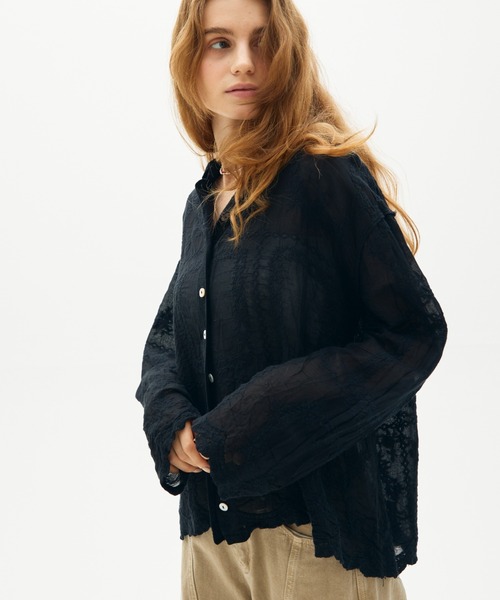 full/fill.(フルフィル)の「natural embroidery shirt / ナチュラル刺繍シャツ(シャツ/ブラウス・レディース・ナチュラル/ブラック・FREE)」の21枚目の写真