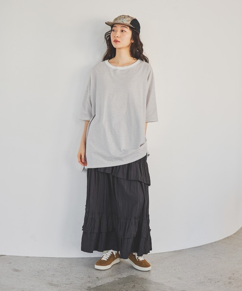 niko and...（ニコアンド）の「《抗菌消臭》フェイクスエード柔らかスニーカー（スニーカー・レディース・ライトグレー/キャメル・MEDIUM/LARGE）」の17枚目の写真