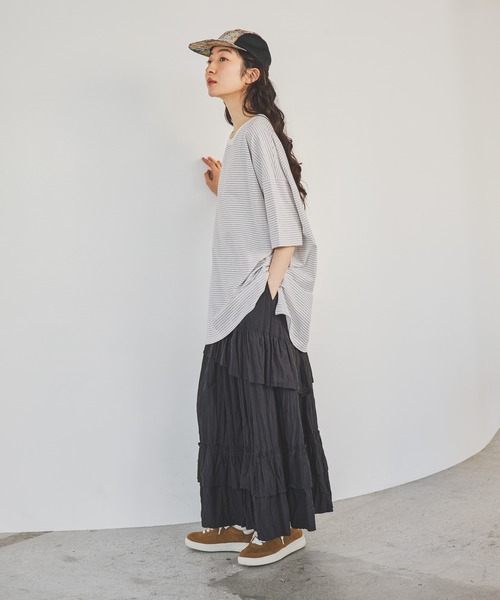 niko and...（ニコアンド）の「《抗菌消臭》フェイクスエード柔らかスニーカー（スニーカー・レディース・ライトグレー/キャメル・MEDIUM/LARGE）」の16枚目の写真