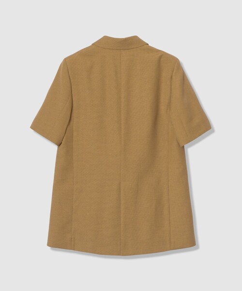 allureville(アルアバイル)の「ハーフスリーブジャケット(テーラードジャケット・レディース・キャメル/ベージュ・1/2)」の14枚目の写真