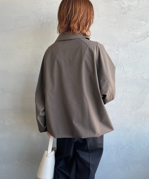 UNIVERSAL OVERALL（ユニバーサルオーバーオール）の「[UNIVERSAL OVERALL/ユニバーサルオーバーオール] 別注 コーチジャケット（その他アウター・レディース・ライトグレー/ブラック/グレイッシュベージュ・L/M）」の15枚目の写真