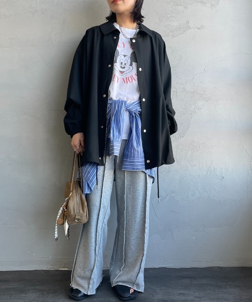 UNIVERSAL OVERALL（ユニバーサルオーバーオール）の「[UNIVERSAL OVERALL/ユニバーサルオーバーオール] 別注 コーチジャケット（その他アウター・レディース・ライトグレー/ブラック/グレイッシュベージュ・L/M）」の12枚目の写真