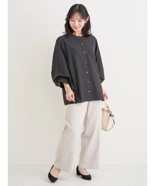 Re-J&SUPURE(リジェイアンドスプル)の「【大きいサイズ】【マルチストレッチ】ストレートパンツ(セットアップ可)(スラックス・レディース・ライトグレー/ネイビー/ブラック・XX-LARGE/XXX-LARGE/XXXX-LARGE)」の21枚目の写真