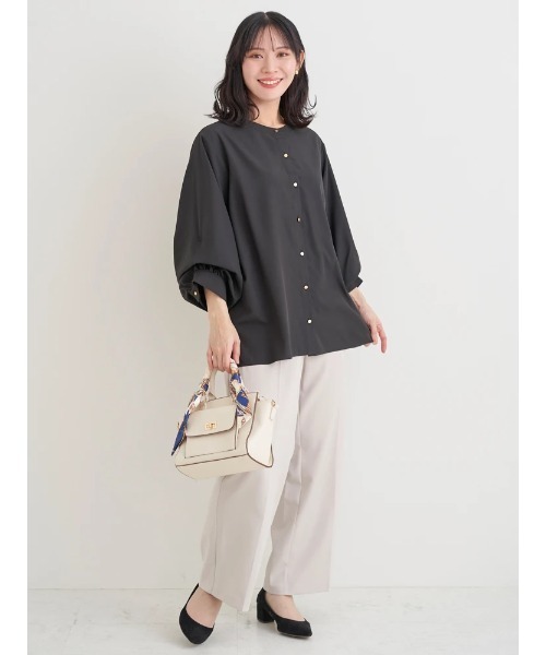 Re-J&SUPURE(リジェイアンドスプル)の「【大きいサイズ】【マルチストレッチ】ストレートパンツ(セットアップ可)(スラックス・レディース・ライトグレー/ネイビー/ブラック・XX-LARGE/XXX-LARGE/XXXX-LARGE)」の22枚目の写真