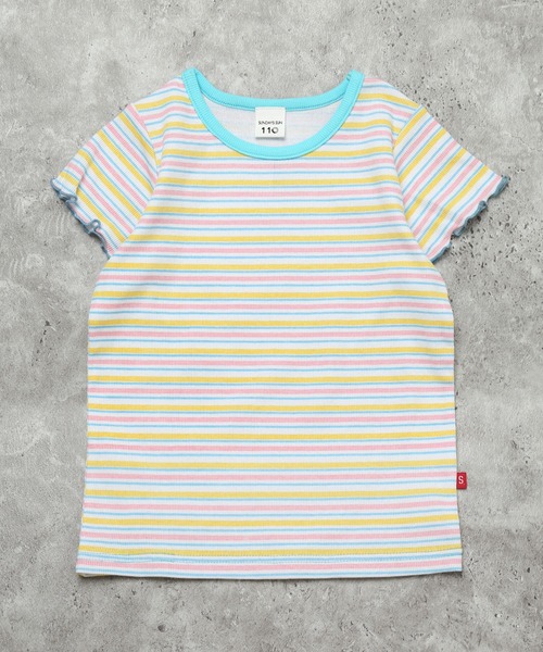 SUNDAYS SUN(サンデイズ サン)の「【綿97%/メロウ】選べる4柄 テレコリブ総柄半袖Tシャツ(Tシャツ/カットソー・キッズ・レッド/ターコイズブルー/アイボリー/ブラック・100/90/130/110/120)」の14枚目の写真