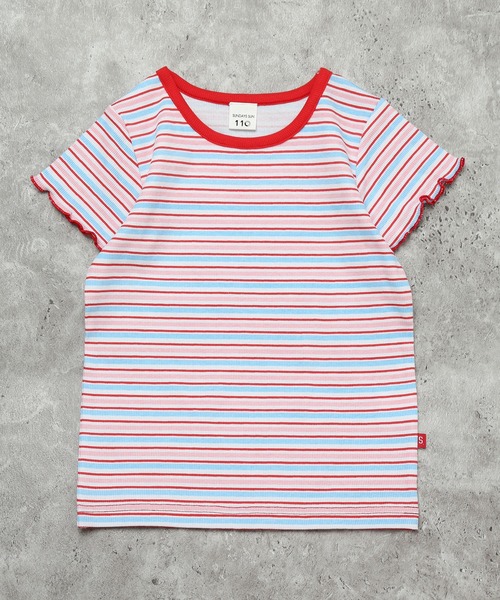 SUNDAYS SUN(サンデイズ サン)の「【綿97%/メロウ】選べる4柄 テレコリブ総柄半袖Tシャツ(Tシャツ/カットソー・キッズ・レッド/ターコイズブルー/アイボリー/ブラック・100/90/130/110/120)」の15枚目の写真