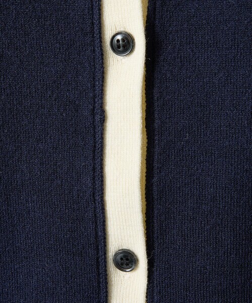 collex（コレックス）の「バイカラーコンパクトカーディガン（カーディガン/ボレロ・レディース・ライム/ネイビー/オレンジ系その他/ブルー・フリー）」の12枚目の写真