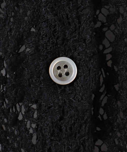 IENA(イエナ)の「《追加》Flowerストレッチレース ポロシャツ(Tシャツ/カットソー・レディース・ブラック/ホワイト・FREE)」の20枚目の写真