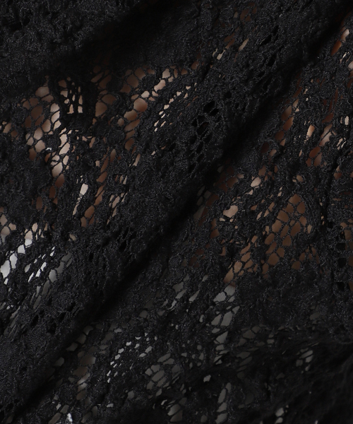 IENA(イエナ)の「《追加》Flowerストレッチレース ポロシャツ(Tシャツ/カットソー・レディース・ブラック/ホワイト・FREE)」の21枚目の写真