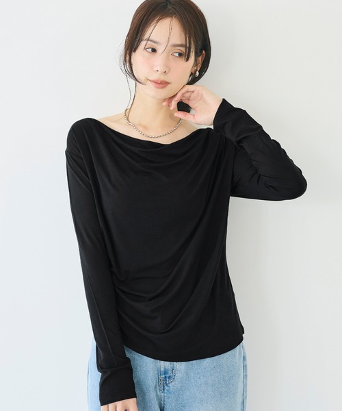 とろみドレープカットソー（Tシャツ/カットソー）｜coca（coca）（コカ 