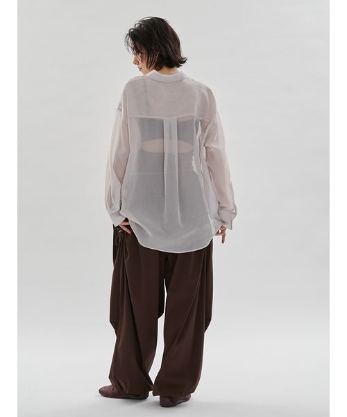 emmi（エミ）の「eco ボリュームパラシュートパンツ/撥水/UVカット/接触冷感（その他パンツ・レディース・ブラウン/オフホワイト/ブラック・1/0）」の17枚目の写真