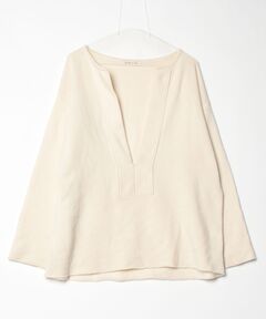 セール】ポリエステルレーヨンカラミ タックスリーブブラウス（シャツ