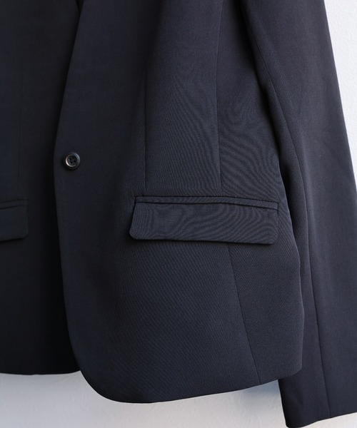 sakishimatokyo（サキシマトーキョー）の「【3サイズ展開】シングルブレスト ノーカラージャケット（ノーカラージャケット・レディース・ネイビー/ライトベージュ/ブラック・SMALL/LARGE/MEDIUM）」の11枚目の写真