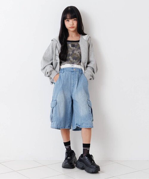 algy（アルジー）の「ラインシアークルーソックス（ソックス/靴下・キッズ・ブラック/サックスブルー/オフホワイト・21/24）」の6枚目の写真