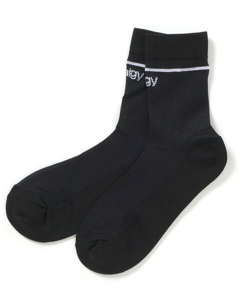 algy（アルジー）の「ラインシアークルーソックス（ソックス/靴下・キッズ・ブラック/サックスブルー/オフホワイト・21/24）」の7枚目の写真