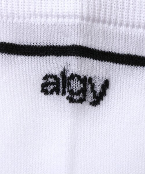 algy（アルジー）の「ラインシアークルーソックス（ソックス/靴下・キッズ・ブラック/サックスブルー/オフホワイト・21/24）」の9枚目の写真