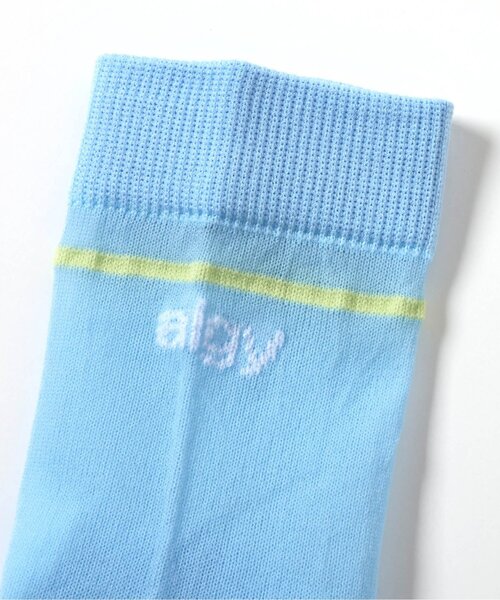 algy（アルジー）の「ラインシアークルーソックス（ソックス/靴下・キッズ・ブラック/サックスブルー/オフホワイト・21/24）」の10枚目の写真