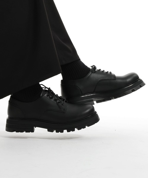 HARE（ハレ）の「ラギットソールZIPシューズ(HARE)（ドレスシューズ・メンズ・ブラック・LARGE/MEDIUM）」の3枚目の写真
