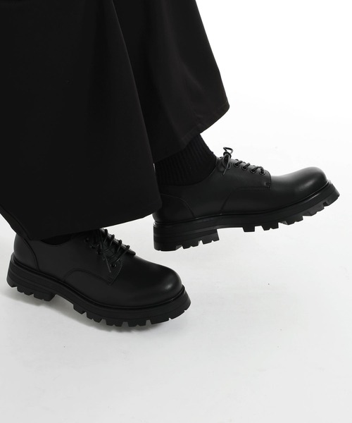 HARE（ハレ）の「ラギットソールZIPシューズ(HARE)（ドレスシューズ・メンズ・ブラック・LARGE/MEDIUM）」の4枚目の写真