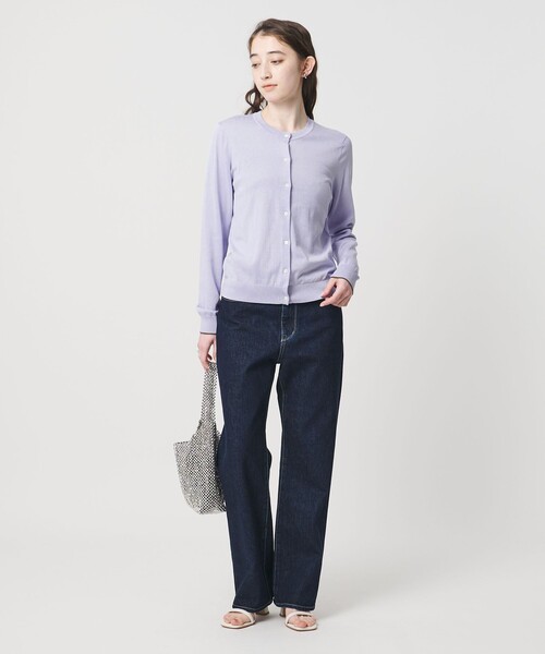 UNITED ARROWS(ユナイテッドアローズ)の「18G クルーネック ニットカーディガン ‐ウォッシャブル‐(カーディガン/ボレロ・レディース・オフホワイト/ネイビー/ベージュ/ライトブルー/ブラック・FREE)」の13枚目の写真