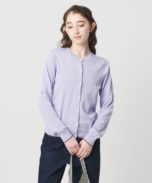 UNITED ARROWS(ユナイテッドアローズ)の「18G クルーネック ニットカーディガン ‐ウォッシャブル‐(カーディガン/ボレロ・レディース・オフホワイト/ネイビー/ベージュ/ライトブルー/ブラック・FREE)」の14枚目の写真