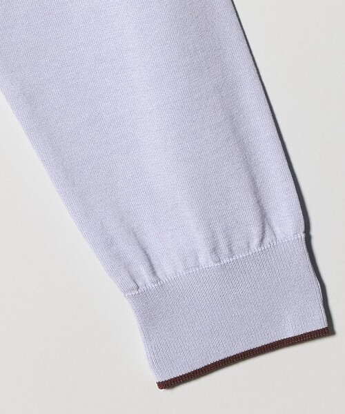 UNITED ARROWS（ユナイテッドアローズ）の「18G クルーネック ニットカーディガン ‐ウォッシャブル‐（カーディガン/ボレロ・レディース・オフホワイト/ネイビー/ベージュ/ライトブルー/ブラック・FREE）」の6枚目の写真