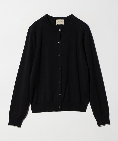 UNITED ARROWS（ユナイテッドアローズ）の「18G クルーネック ニットカーディガン ‐ウォッシャブル‐（カーディガン/ボレロ・レディース・オフホワイト/ネイビー/ベージュ/ライトブルー/ブラック・FREE）」の12枚目の写真