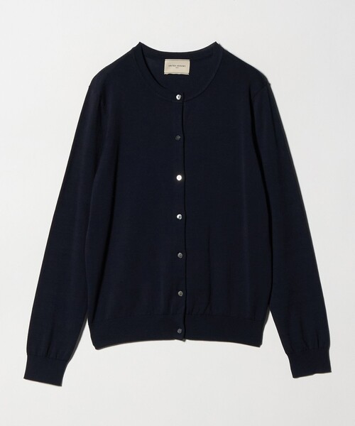 UNITED ARROWS（ユナイテッドアローズ）の「18G クルーネック ニットカーディガン ‐ウォッシャブル‐（カーディガン/ボレロ・レディース・オフホワイト/ネイビー/ベージュ/ライトブルー/ブラック・FREE）」の18枚目の写真
