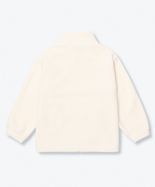 MUSINSA STANDARD KIDS（ムシンサスタンダードキッズ）の「オーバーサイズポーラフリースハイネックジャケット[クリーム]（ブルゾン・レディース・その他・100/110/120/130/140/150/160）」の4枚目の写真