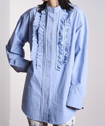 ROSE BUD | (CREOLME)COTTON FRILL SHIRT(シャツ/ブラウス)