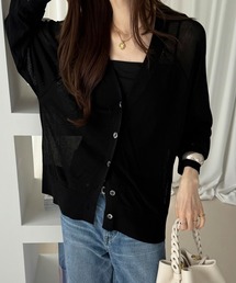 GeeRA（ジーラ）の「接触冷感!Vネックカーディガン（カーディガン/ボレロ）」