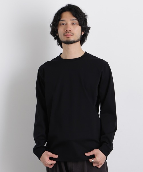 アンチスメルクルーネックTシャツ 長袖（Tシャツ/カットソー）｜NANO 