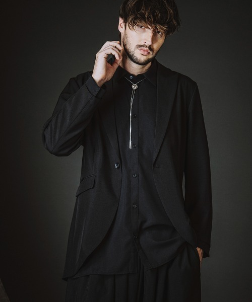 NO ID.（ノーアイディ）の「ms6453-ﾛﾝｸﾞSH シャツ(458006-435S)（シャツ/ブラウス・メンズ・グレー/ホワイト/ブラック・ONE SIZE）」の5枚目の写真