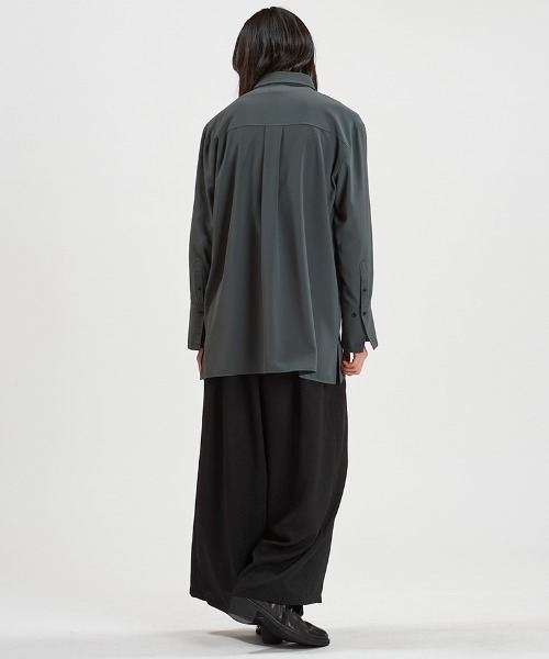 NO ID.（ノーアイディ）の「ms6453-ﾛﾝｸﾞSH シャツ(458006-435S)（シャツ/ブラウス・メンズ・グレー/ホワイト/ブラック・ONE SIZE）」の15枚目の写真