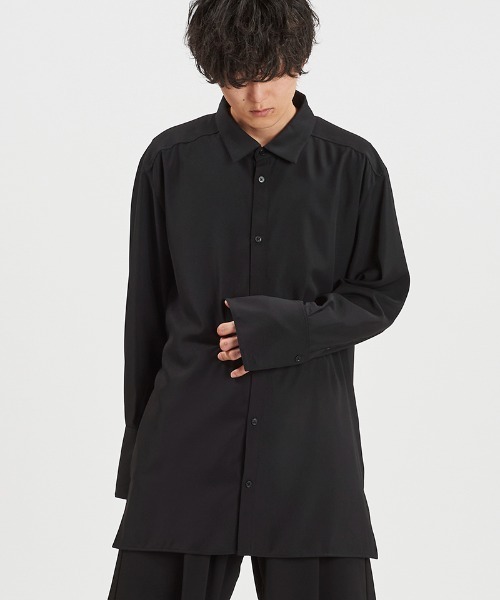 NO ID.（ノーアイディ）の「ms6453-ﾛﾝｸﾞSH シャツ(458006-435S)（シャツ/ブラウス・メンズ・グレー/ホワイト/ブラック・ONE SIZE）」の16枚目の写真